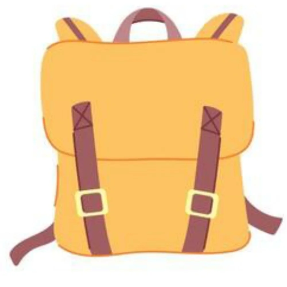 > Monogram Brown and Orange Backpack